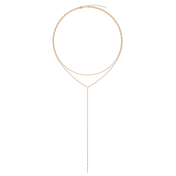 Колье из красного золота 585, плетение «Сингапур»